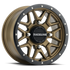 Raceline A94BZ Krank 14x7in / 4x137 BP / 38mm Offset / 110.18mm Bore - Bronze & Black Lip Wheel