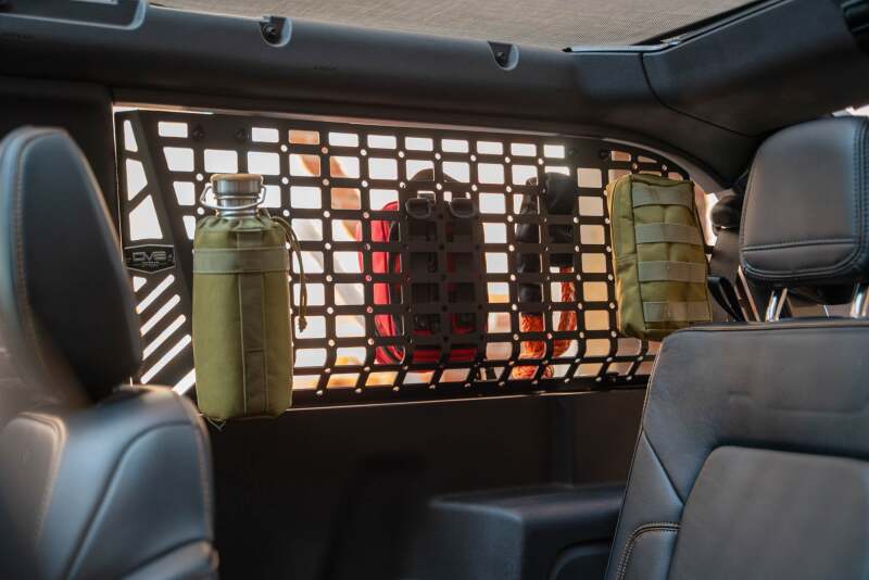DV8 Offroad Rear Window Molle Panels for 21-24 Ford Bronco 2-Door - MPBR-12