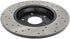 StopTech Power Slot 09-10 Audi A4/A4 Quattro / 08-10 A5 / 10 S4 Rear Left Drilled & Slotted Rotor