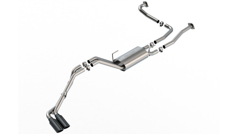 Borla S-Type Cat-Back Exhaust System for Nissan Frontier (22-24) - Black Chrome
