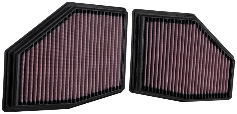 K&N Replacement Air Filter, High-Flow for 2020 BMW M550i 4.4L V8  (2 Per Box) 33-3155