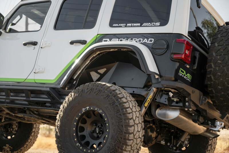 DV8 Offroad Aluminum Rear Inner Fenders for 18-25 Jeep Wrangler JL - INFEND-06RB
