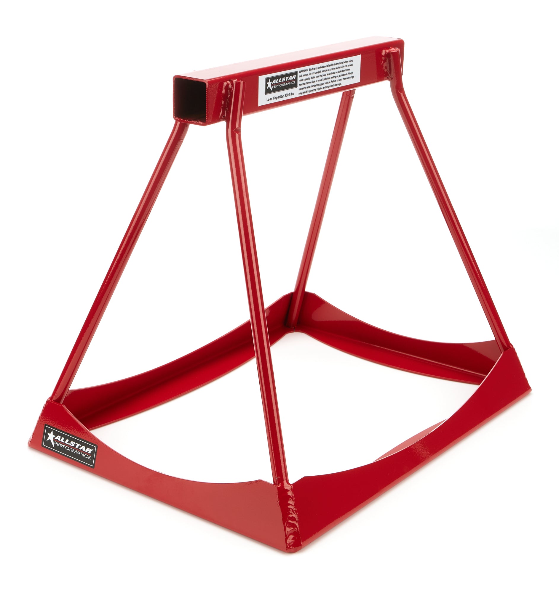 Allstar Performance Red Steel Stack Stands 14in (1 Pair) ALL10254