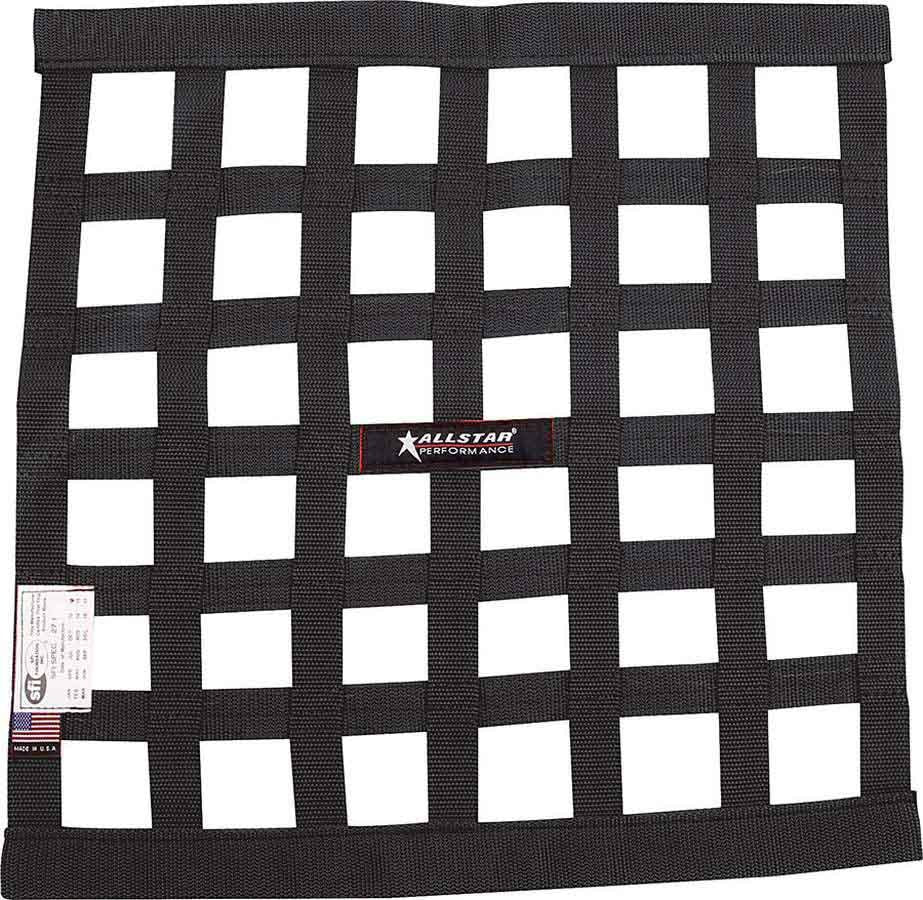 Allstar Performance Window Net Border Style 18 x 18 SFI Black