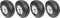 Allstar Performance Wheel Kit for Pit Cart Chassis