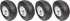 Allstar Performance Wheel Kit for Pit Cart Chassis