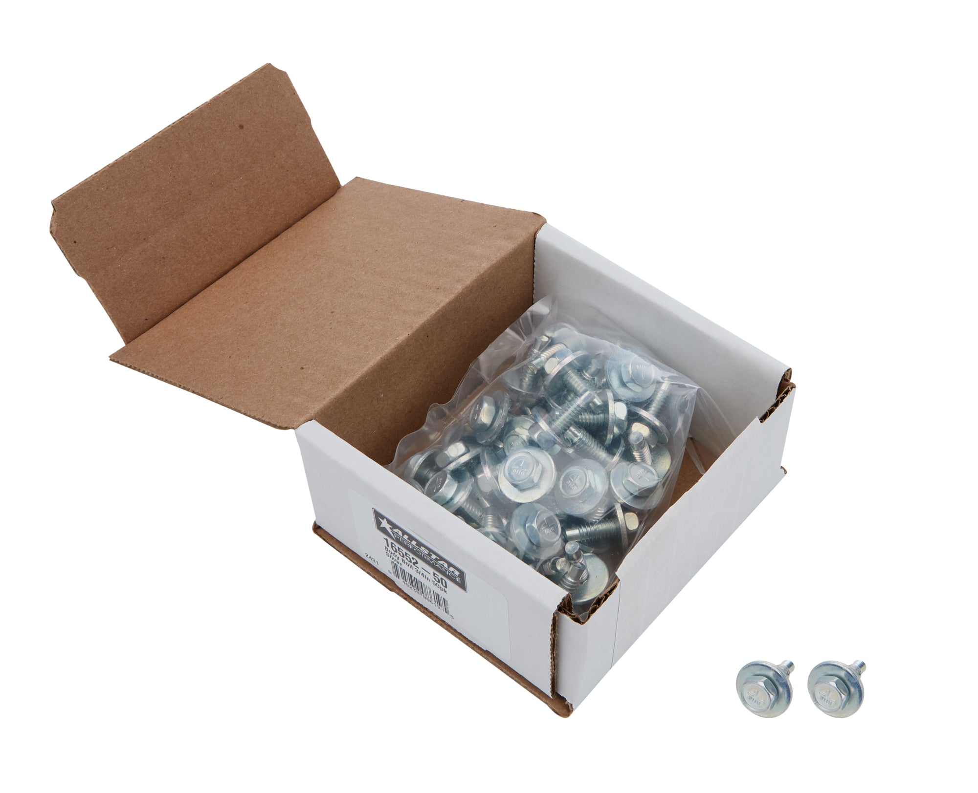 Allstar Performance Body Bolt 3/4in 50pk Silver