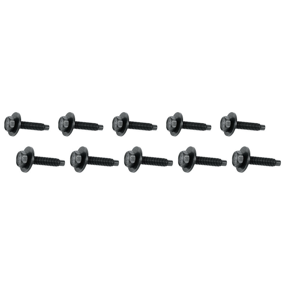 Allstar Performance Body Bolt 1-1/8in 10pk Black