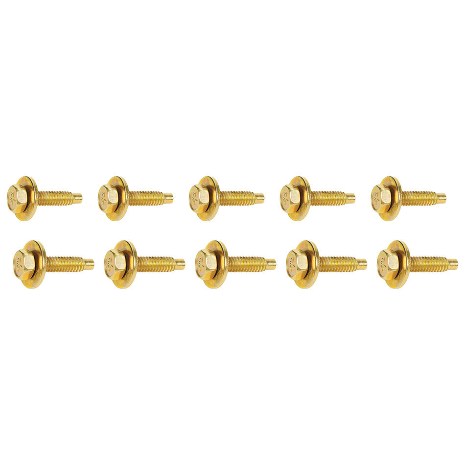 Allstar Performance Body Bolt 1-1/8in 10pk Gold