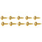 Allstar Performance Body Bolt 1-1/8in 10pk Gold
