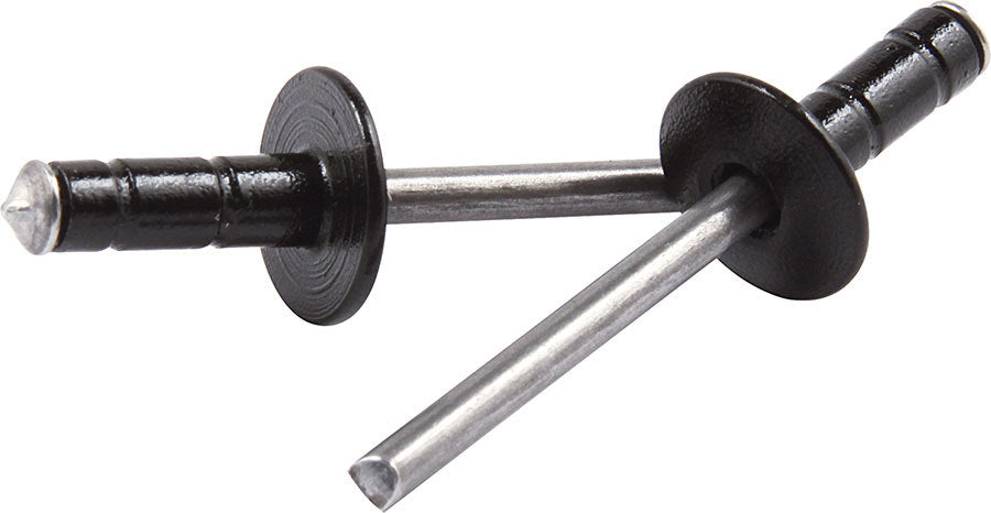 Allstar Performance Med Hd Rivet Black 250pk Multi Grip Alum Mandrel