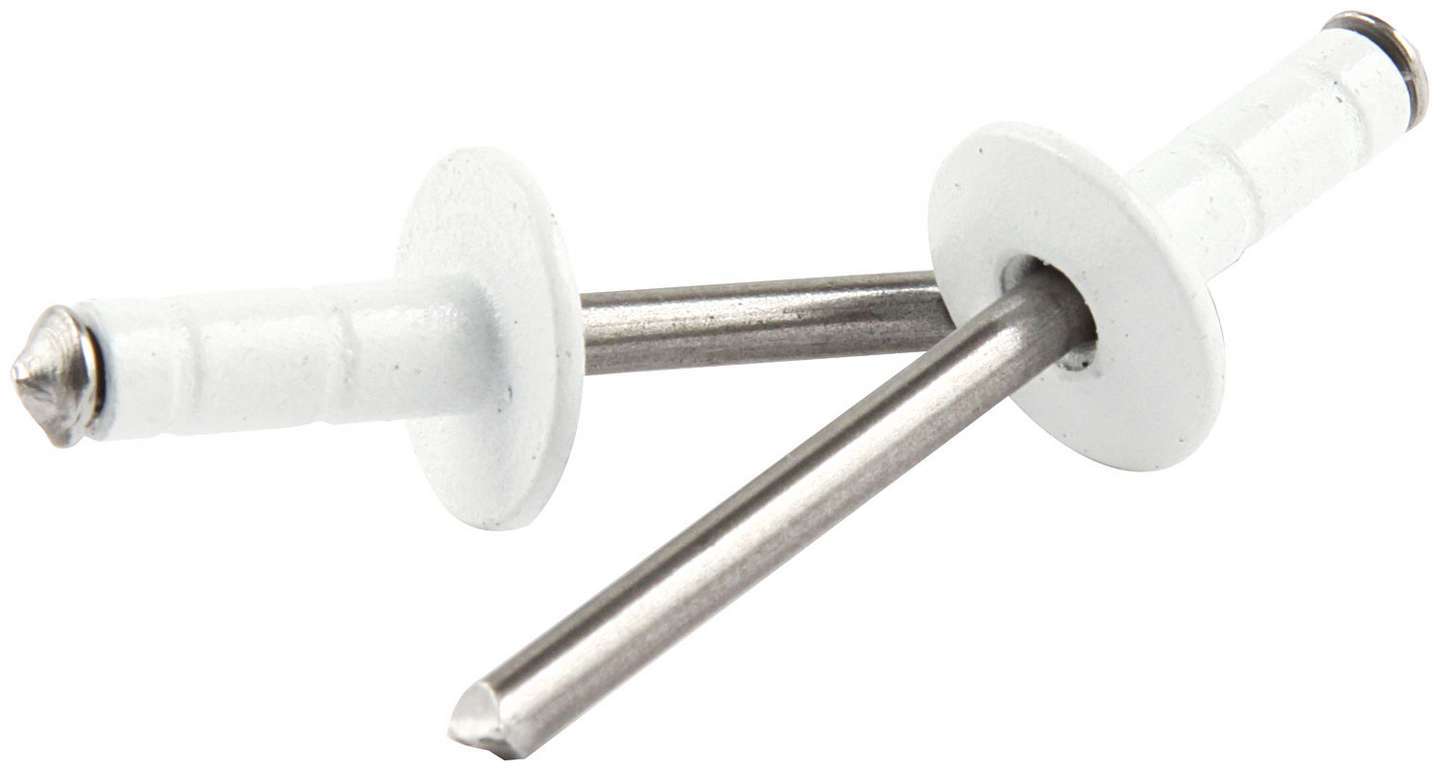 Allstar Performance Med Hd Rivet White 250pk Multi Grip