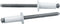 Allstar Performance Sm Hd Rivet White 250pk