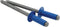 Allstar Performance Sm Hd Rivet Blue 250pk Chevron