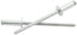 Allstar Performance 1/8in Alum Rivet Silver 25Pk 1/8in-1/4in