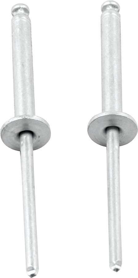 Allstar Performance 1/8in Alum Rivet Silver 100Pk Flange Type