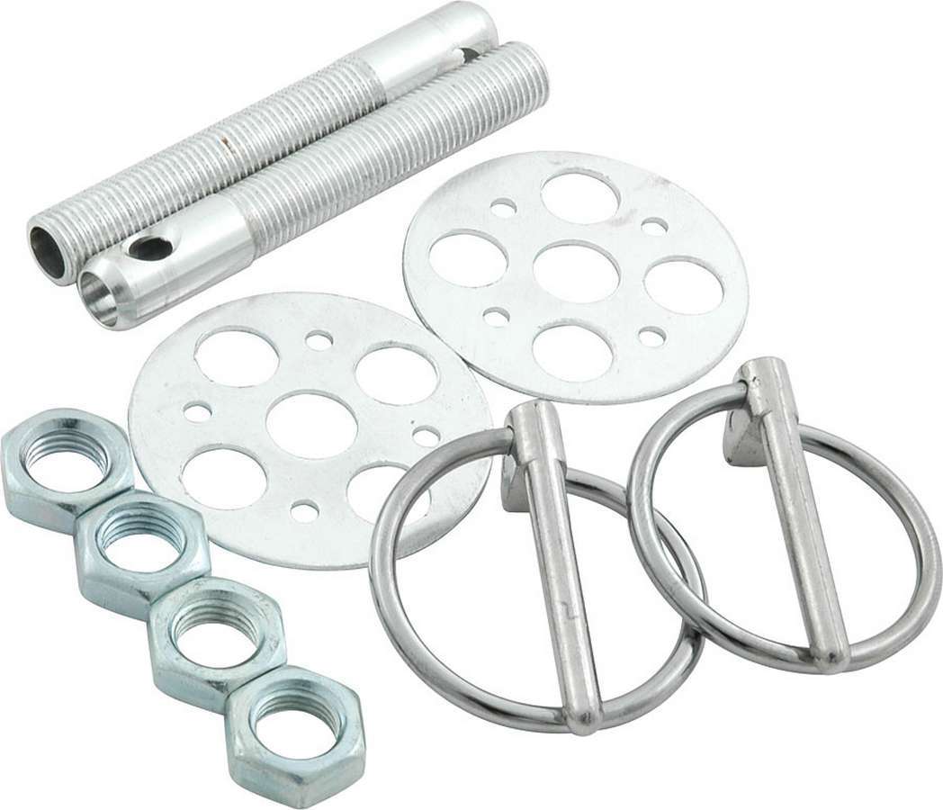 Allstar Performance LW Alum Hood Pin Kit 3/8in Silver