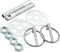 Allstar Performance LW Alum Hood Pin Kit 3/8in Silver