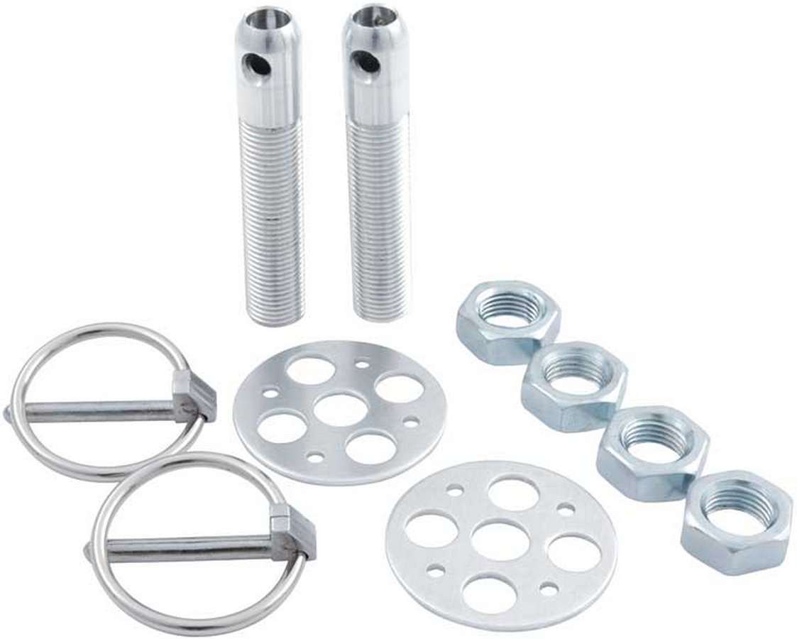 Allstar Performance LW Alum Hood Pin Kit 1/2in Silver