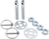 Allstar Performance LW Alum Hood Pin Kit 1/2in Silver