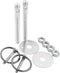 Allstar Performance Alum Hood Pin Kit 3/8in Silver