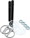 Allstar Performance Alum Hood Pin Kit 3/8in Black
