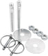 Allstar Performance Alum Hood Pin Kit 1/2in Silver