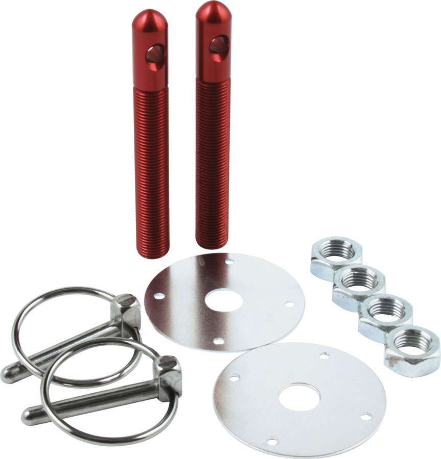 Allstar Performance Alum Hood Pin Kit 1/2in Red