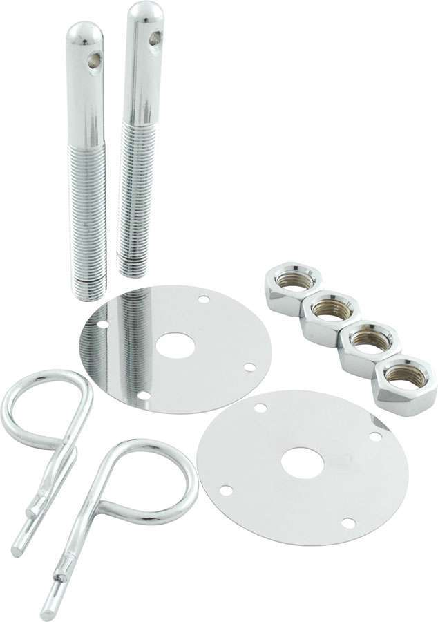 Allstar Performance Steel Hood Pin Kit w/ 5/32in Hairpin Clips