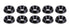 Allstar Performance Countersunk Washer Blk 1/4in x 3/4in 10pk