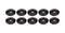 Allstar Performance Countersunk Washer Black #10 10pk