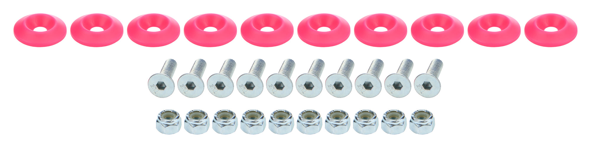 Allstar Performance Countersunk Bolt Kit Pink 10pk