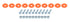 Allstar Performance Countersunk Bolt Kit Fluorescent Orange 10pk