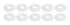 Allstar Performance Countersunk Washer White 10pk