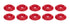 Allstar Performance Countersunk Washer Red 10pk