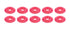 Allstar Performance Countersunk Washer Pink 10pk