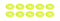 Allstar Performance Countersunk Washer Fluorescent Yellow 10pk