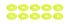 Allstar Performance Countersunk Washer Fluorescent Yellow 10pk