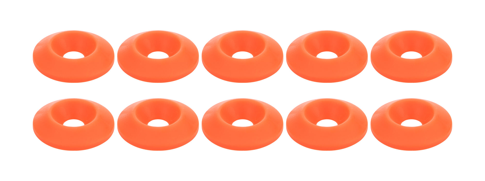 Allstar Performance Countersunk Washer Fluorescent Orange 10pk