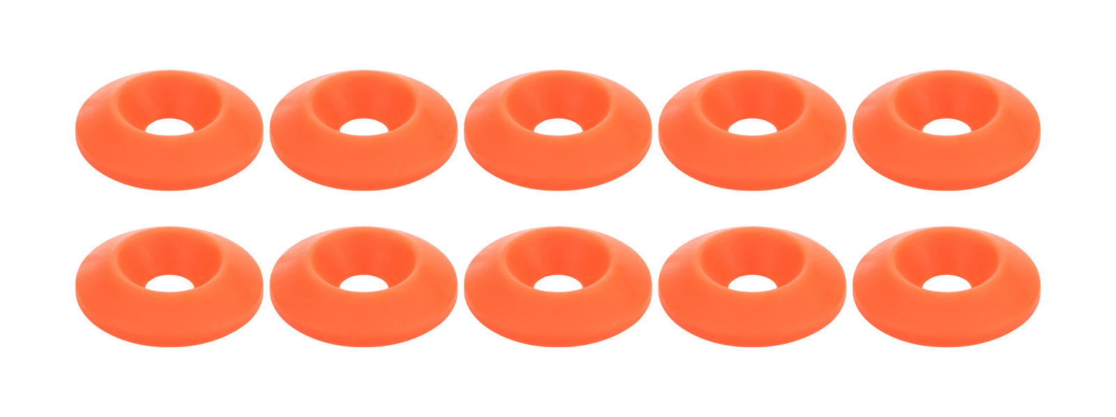 Allstar Performance Countersunk Washer Fluorescent Orange 10pk