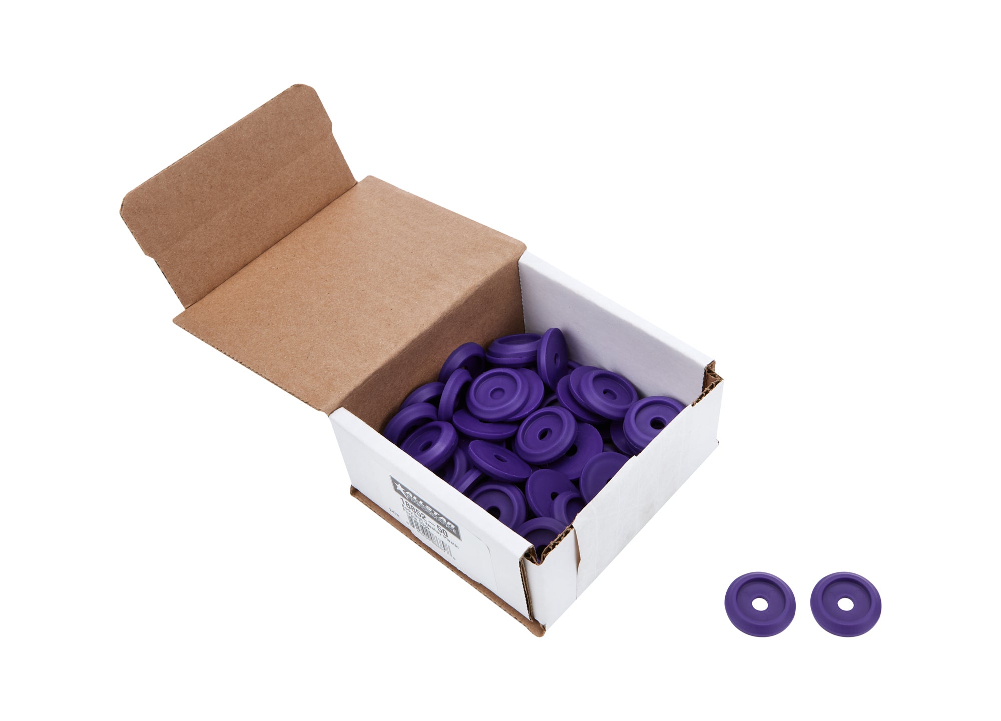 Allstar Performance Body Bolt Washer Plastic Purple 50pk