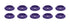 Allstar Performance Body Bolt Washer Plastic Purple 10pk