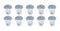 Allstar Performance Oval Hd T-30 Torx Fast. 7/16 .500in 10pk Alum