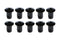 Allstar Performance Oval Hd T-30 Torx Fast. 7/16 .500in 10pk Alum Bl