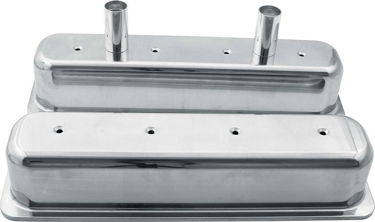 Allstar Performance Valve Covers SBC Alum Centerbolt w/Tubes