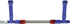 Allstar Performance Fuel Line Kit 9-5/16in Std Holley -6AN Blue