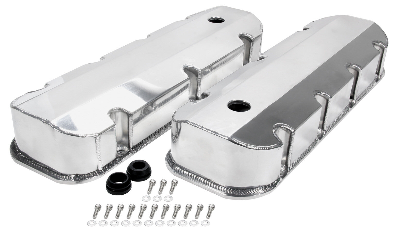 Allstar Performance Valve Covers BBC Fab Aluminum w/ Holes