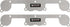 Allstar Performance Exhaust Block Off Plates SBC Spread Port Aluminum