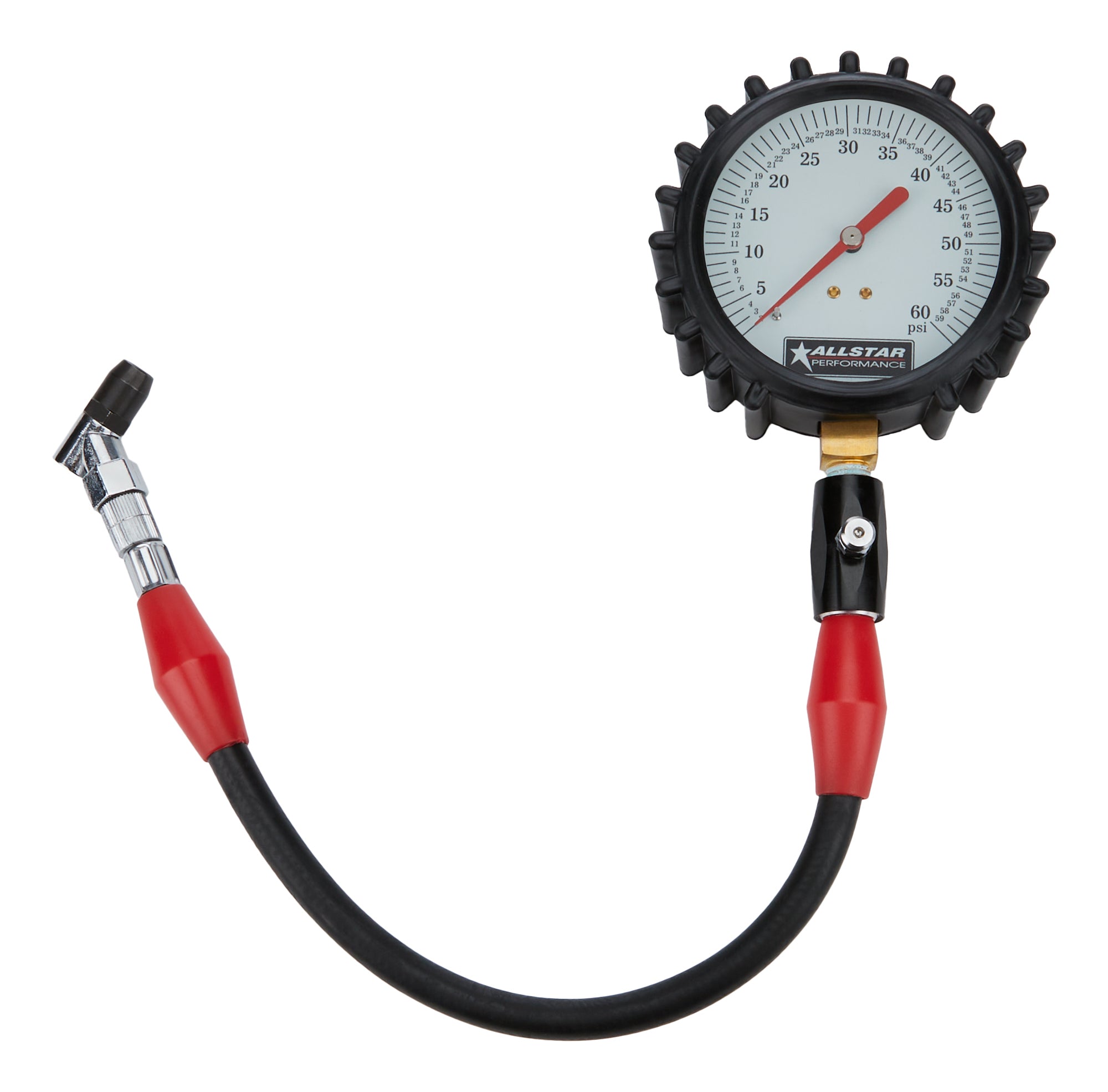 Allstar Performance Tire Pressure Gauge 0-60 PSI 4in Glow