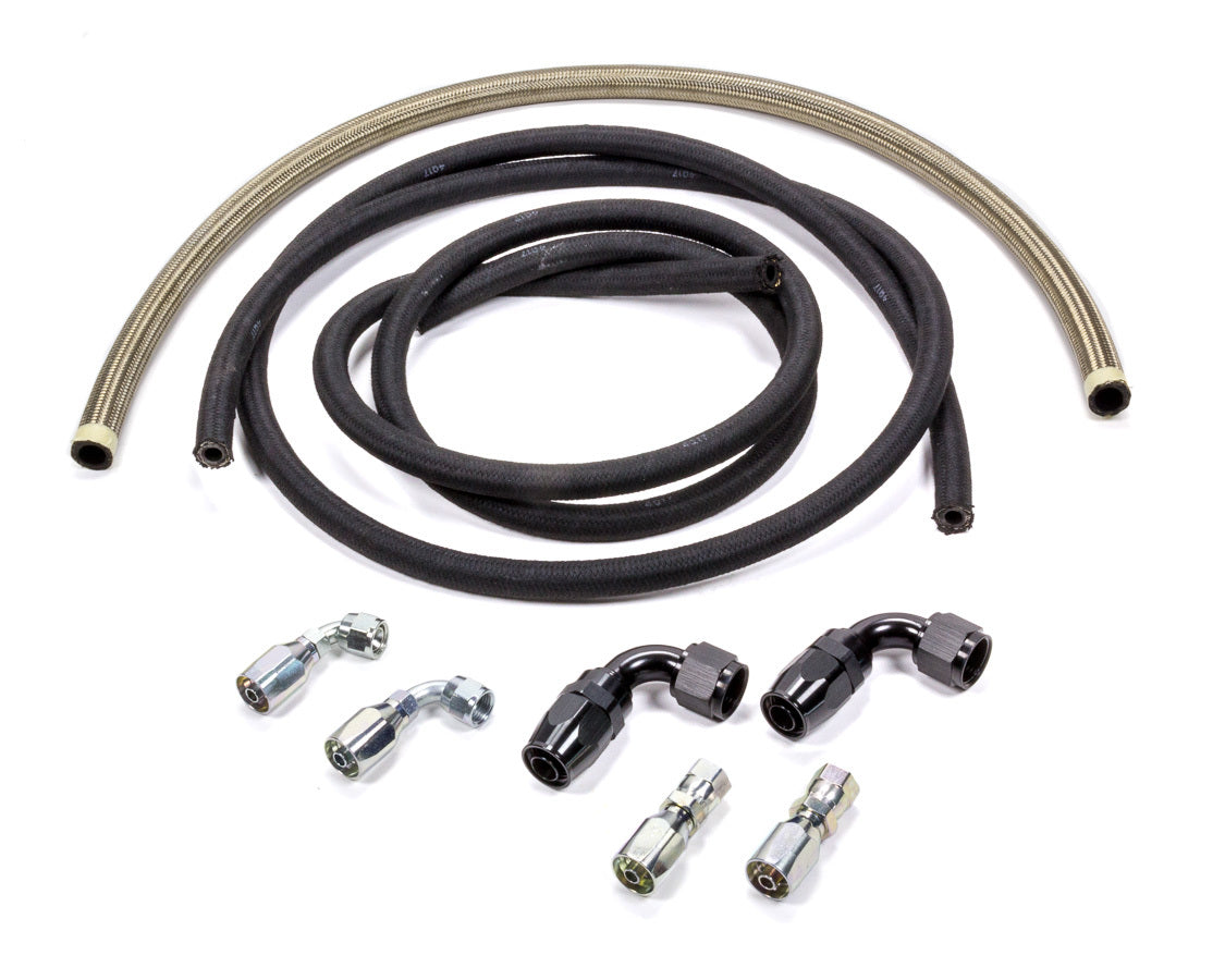 Allstar Performance Power Steering Hose Kit Rack Rear Mount Pump